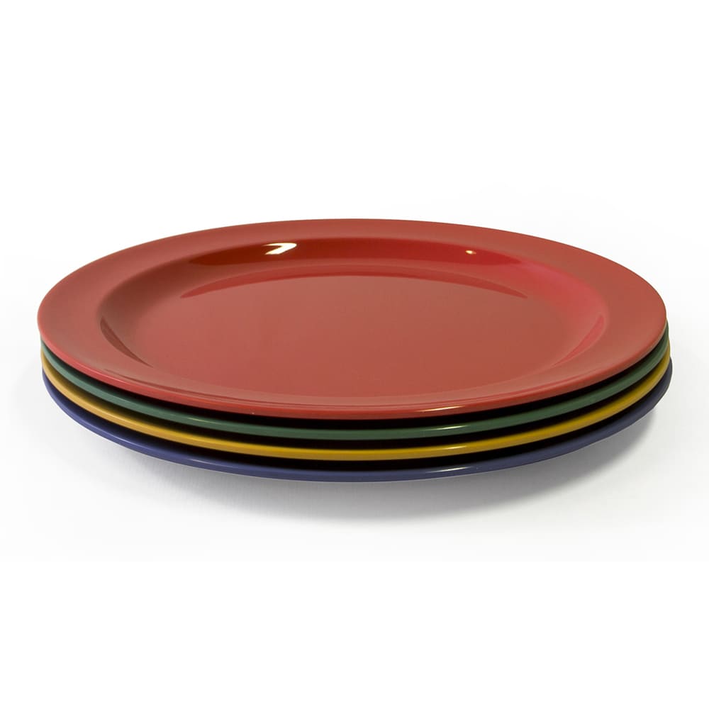Elite Global Solutions 9" Round Melamine Dinner Plate, Assorted Colors (B91PL-MIX)