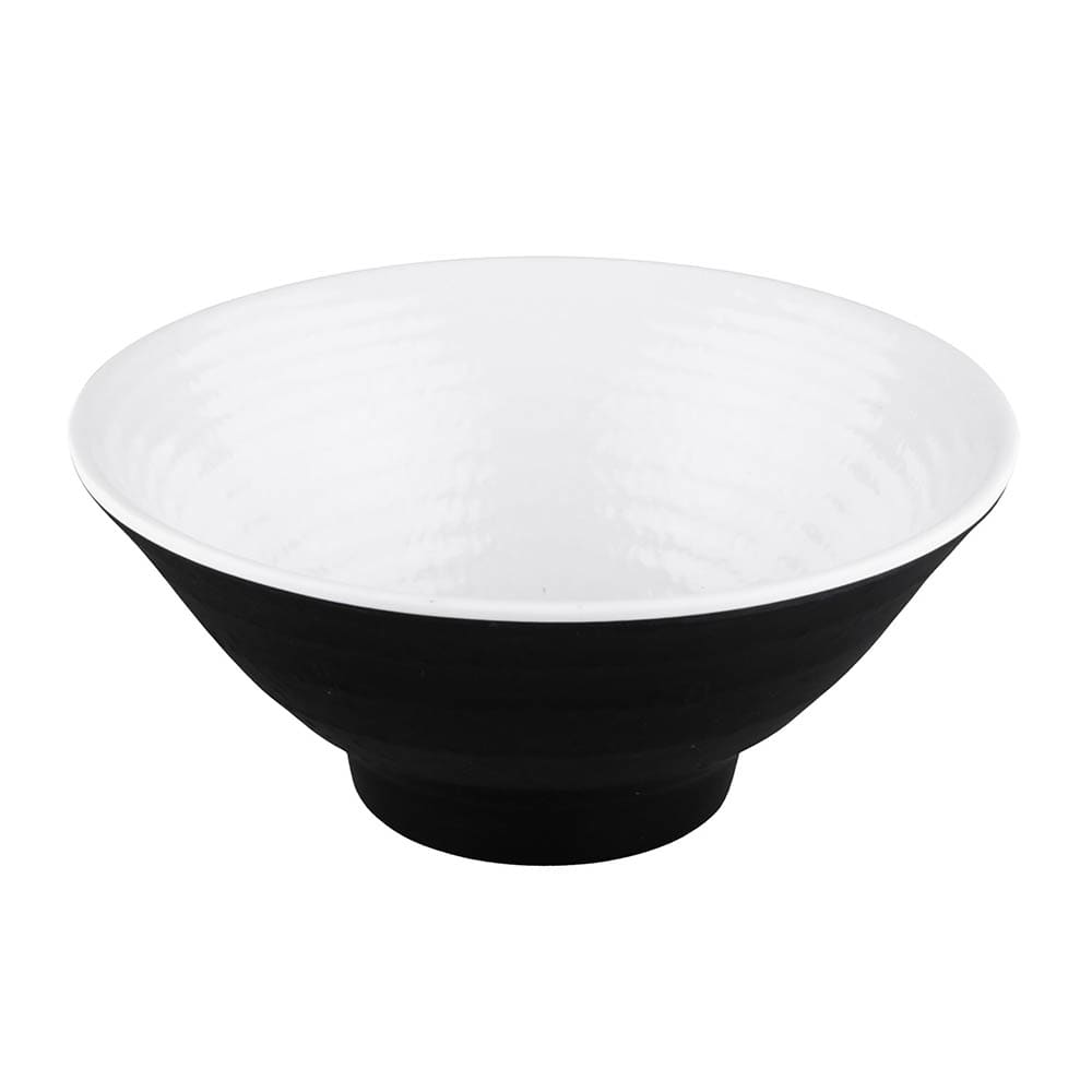 Elite Global Solutions 14 oz Round Melamine Bowl, Black/White (D1005RR-BW)