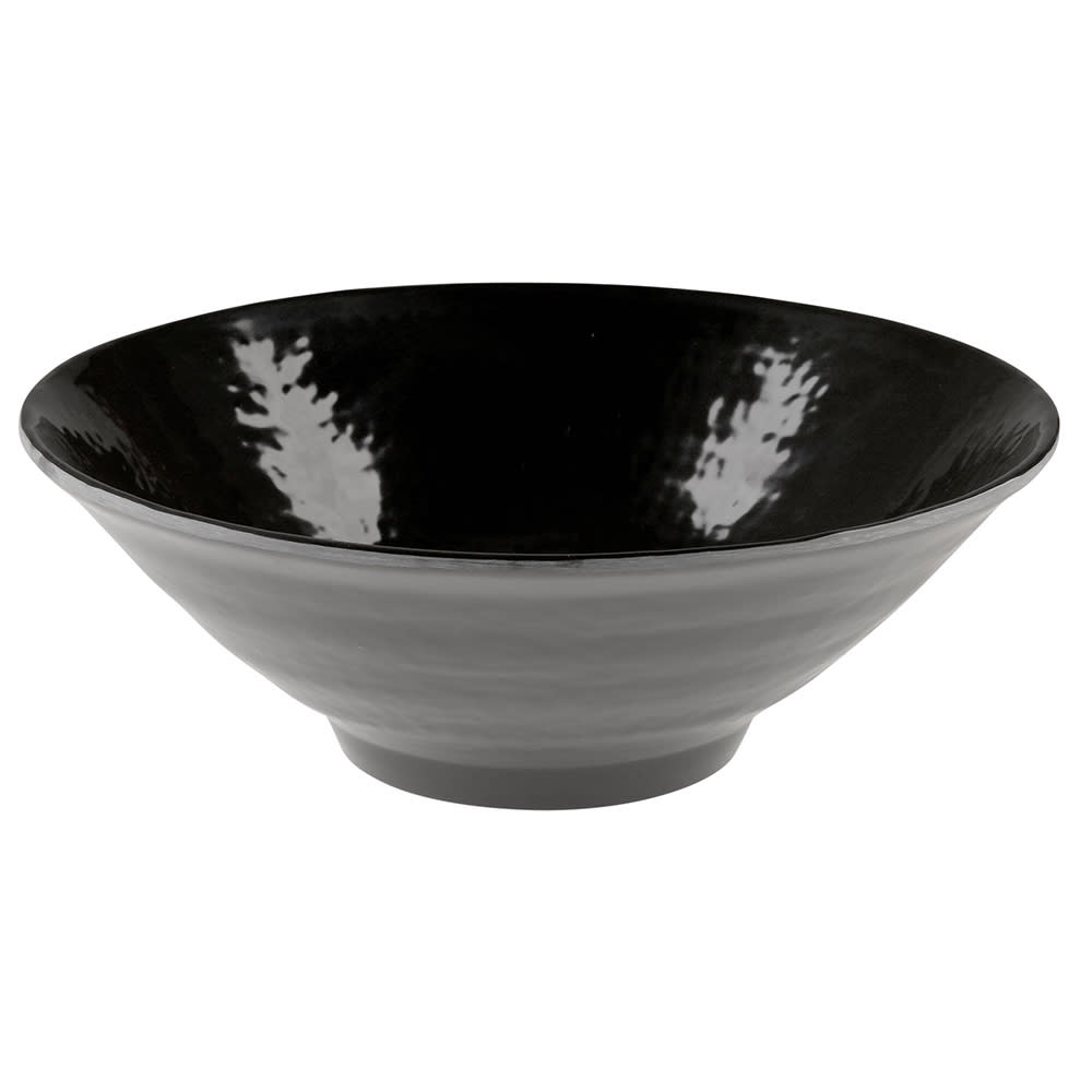 Elite Global Solutions 55 oz Round Melamine Bowl, Black (D1010RR-B)
