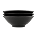 Elite Global Solutions 55 oz Round Melamine Bowl, Black (D1010RR-B) thumbnail 6