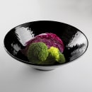 Elite Global Solutions 55 oz Round Melamine Bowl, Black (D1010RR-B) thumbnail 7