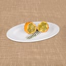 Elite Global Solutions 14 1/2" x 10 1/2" Oval Merced Platter - Melamine, White (D1014OV-W) thumbnail 7