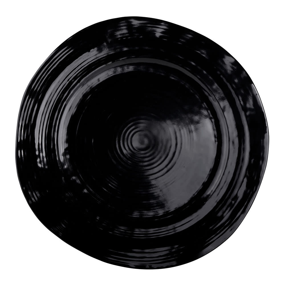 Elite Global Solutions 10" Round Melamine Dinner Plate, Black (D101-B)