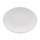 Elite Global Solutions 10 1/4" x 7 3/4" Oval Pebble Creek Platter - Melamine, White (D107RR-W) thumbnail 2