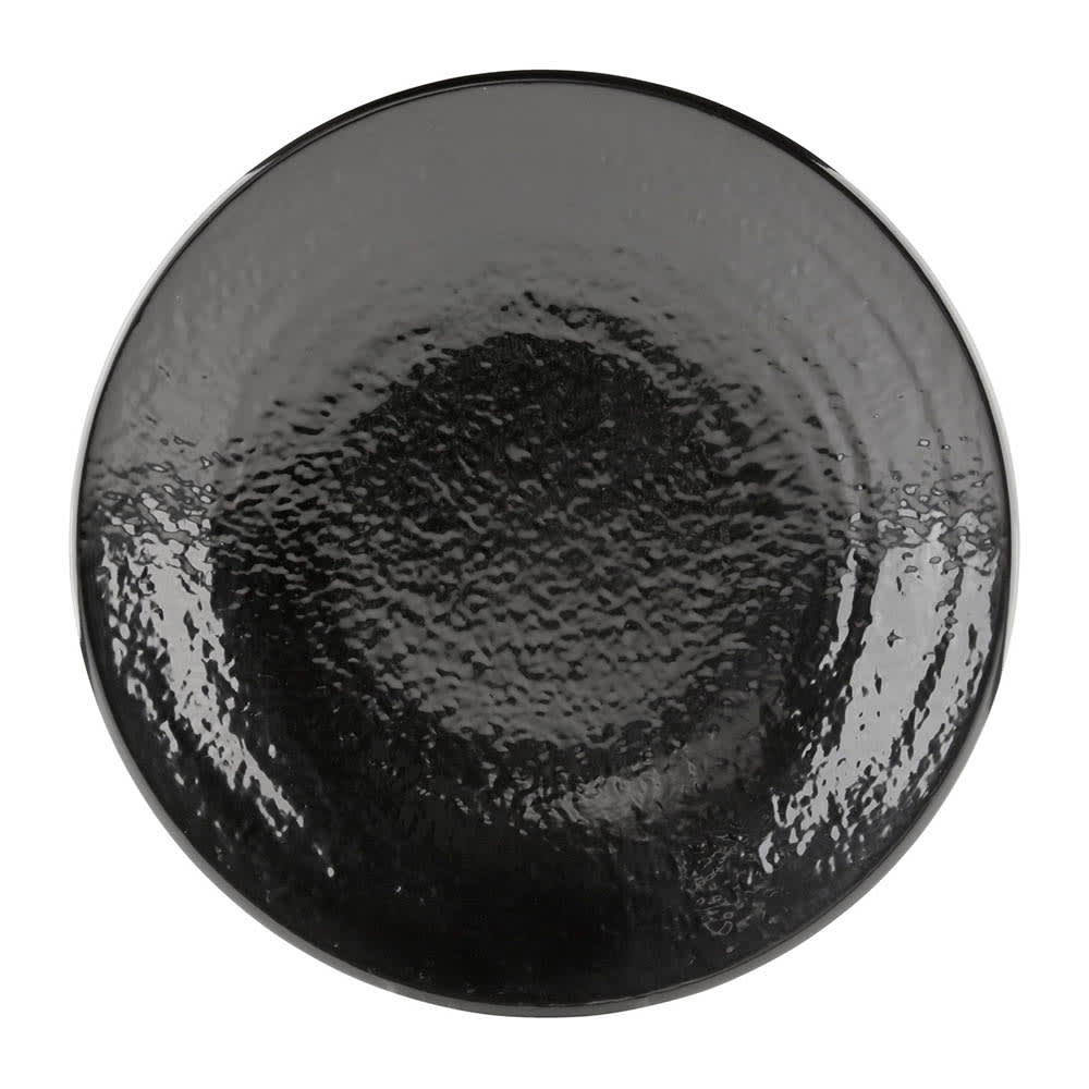 Elite Global Solutions 10" Round Melamine Dinner Plate, Black (D10RR-B)