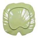 Elite Global Solutions Leaf Shaped Melamine Dinner Plate - 11" x 10", Green (D1110PL-DG) thumbnail 4