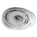 Elite Global Solutions 11 1/4" x 7 1/2" Oval Melamine Dinner Plate - Black (D1172OV-BD) thumbnail 2