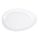 Elite Global Solutions 11 1/4" x 7 1/2" Oval Melamine Dinner Plate - Black (D1172OV-BD) thumbnail 5
