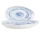 Elite Global Solutions 11 1/4" x 7 1/2" Oval Melamine Dinner Plate - Navy (D1172OV-ND) thumbnail 6