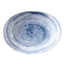 Elite Global Solutions 11" x 8 3/8" Oval Melamine Dinner Plate - Navy (D1181OV-ND) thumbnail 2