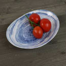 Elite Global Solutions 11" x 8 3/8" Oval Melamine Dinner Plate - Navy (D1181OV-ND) thumbnail 7