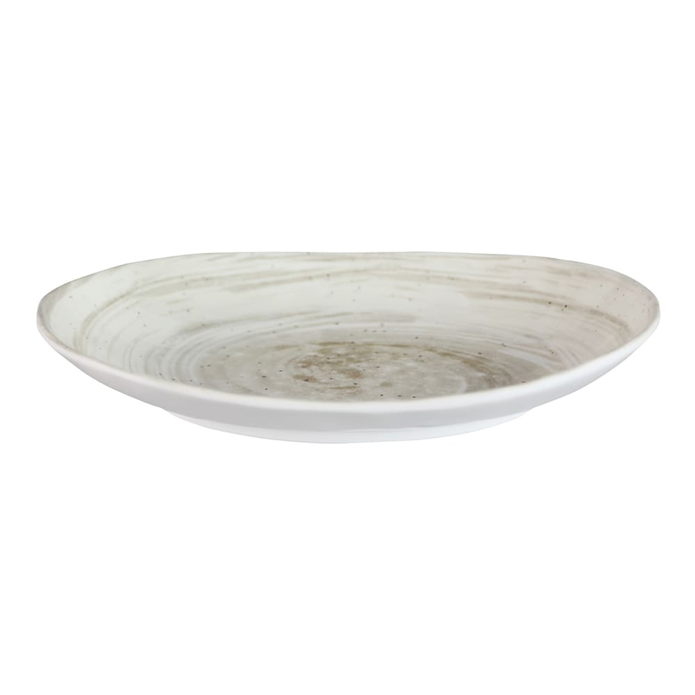 Elite Global Solutions 11" x 8 3/8" Oval Melamine Dinner Plate - Taupe (D1181OV-TD)