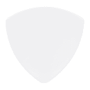 Elite Global Solutions 10 1/4" Triangular Melamine Dinner Plate, White (D11T-W) thumbnail 2