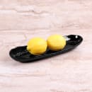 Elite Global Solutions 13" x 4" Oval Tuscany Tray - Melamine, Black (D134-B) thumbnail 6