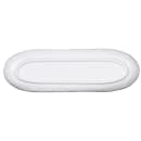 Elite Global Solutions 13" x 4" Oval Tuscany Tray - Melamine, White (D134-W) thumbnail 4