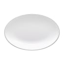 Elite Global Solutions 9" x 6 1/4" Oval Melamine Salad Plate - White (D2209L-W) thumbnail 2