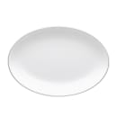 Elite Global Solutions 11" x 7 7/8" Oval Melamine Dinner Plate - White (D2211L-W) thumbnail 2