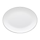 Elite Global Solutions 13" x 10 1/8" Oval Melamine Dinner Plate - White (D2213L-W) thumbnail 2