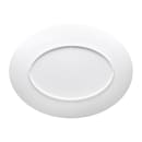 Elite Global Solutions 13" x 10 1/8" Oval Melamine Dinner Plate - White (D2213L-W) thumbnail 4