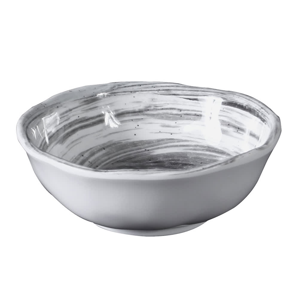 Elite Global Solutions 9 oz Round Melamine Bowl, Black (D4134R-BD)