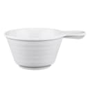Elite Global Solutions 10 oz Round Pebble Creek Bowl w/ Handle - Melamine, White (D42RR-W) thumbnail 2
