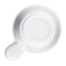 Elite Global Solutions 10 oz Round Pebble Creek Bowl w/ Handle - Melamine, White (D42RR-W) thumbnail 4