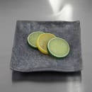 Elite Global Solutions 6" Square Melamine Dessert Plate, Coal (D6118SQ-CO) thumbnail 7
