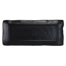 Elite Global Solutions Rectangular Melamine Dinner Plate - 15 3/8" x 6 1/2", Coal (D61215RC-CO) thumbnail 6