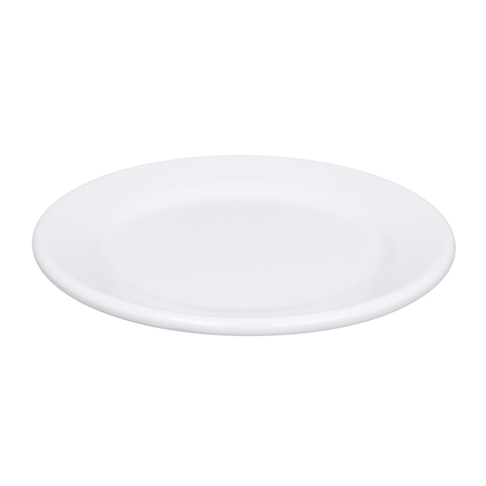 Elite Global Solutions 6 1/2" Round Melamine Dessert Plate, White (D612PL-W)