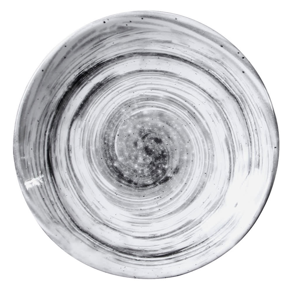 Elite Global Solutions 6 1/8" Round Melamine Dessert Plate, Black (D61R-BD)