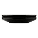 Elite Global Solutions 6 3/8" Round Melamine Dessert Plate, Black (D638RR-B) thumbnail 5