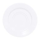 Elite Global Solutions 6 1/2" Round Melamine Saucer, White (D658-W) thumbnail 2