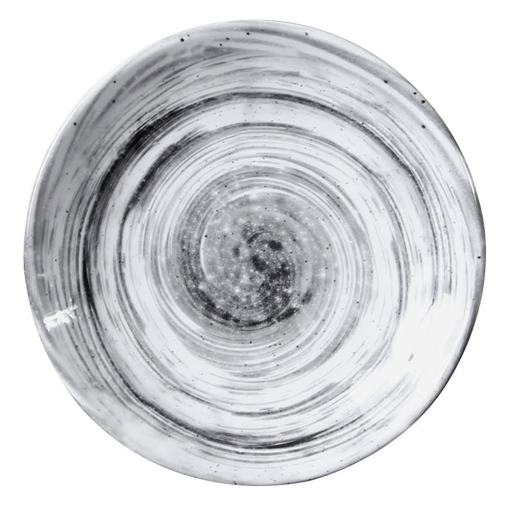 Elite Global Solutions 7 5/8" Round Melamine Salad Plate, Black (D71R-BD)