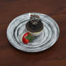 Elite Global Solutions 7 5/8" Round Melamine Salad Plate, Black (D71R-BD) thumbnail 6