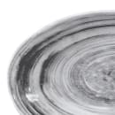 Elite Global Solutions 7 3/4" x 5 5/8" Oval Melamine Salad Plate - Black (D751OV-BD) thumbnail 4