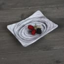 Elite Global Solutions Rectangular Melamine Salad Plate - 7 1/8" x 5 1/4", Black (D7525RC-BD) thumbnail 7