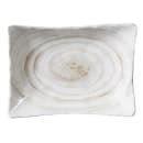 Elite Global Solutions Rectangular Melamine Salad Plate - 7 1/8" x 5 1/4", Taupe (D7525RC-TD) thumbnail 2