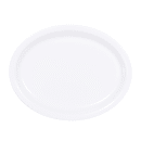Elite Global Solutions 9 5/8" x 7 1/2" Oval Melamine Dinner Plate - White (D75OV-W) thumbnail 2