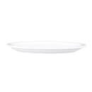 Elite Global Solutions 9 5/8" x 7 1/2" Oval Melamine Dinner Plate - White (D75OV-W) thumbnail 3