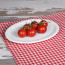 Elite Global Solutions 9 5/8" x 7 1/2" Oval Melamine Dinner Plate - White (D75OV-W) thumbnail 7