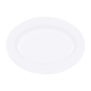 Elite Global Solutions 10 3/4" x 7 3/4" Oval Melamine Dinner Plate - White (D811OV-W) thumbnail 2