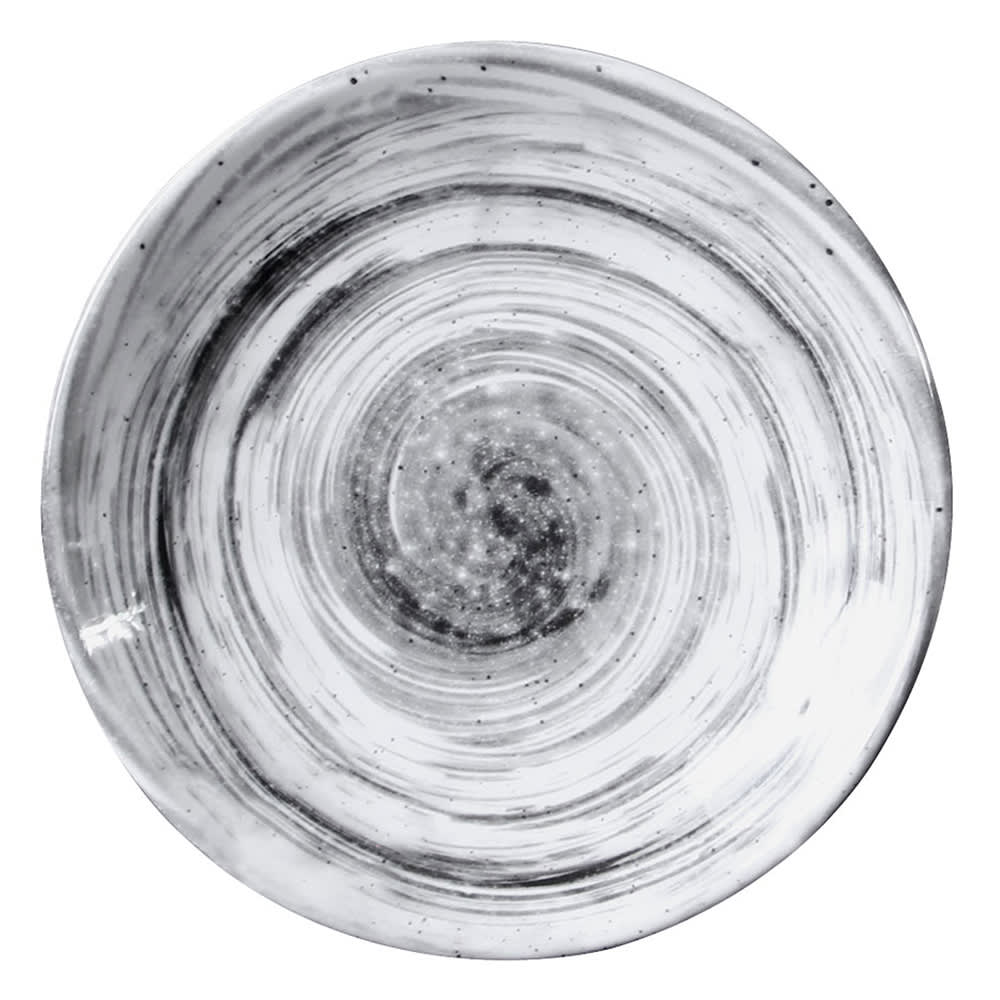 Elite Global Solutions 8 1/2" Round Melamine Salad Plate, Black (D8125R-BD)