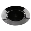 Elite Global Solutions 12 3/4" x 8 3/4" Oval Pebble Creek Platter - Melamine, Black (D812RR-B) thumbnail 3