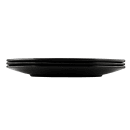 Elite Global Solutions 12 3/4" x 8 3/4" Oval Pebble Creek Platter - Melamine, Black (D812RR-B) thumbnail 5