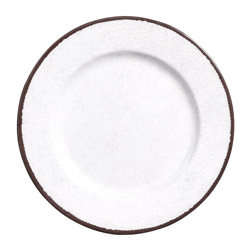 Elite Global Solutions 8 1/2" Round Melamine Salad Plate, White (D850M-W)