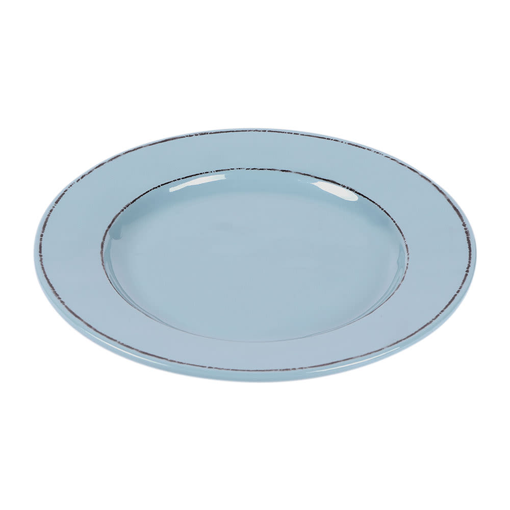 Elite Global Solutions 8 1/2" Round Melamine Salad Plate, Cameo Blue (D850T-CB)