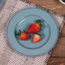 Elite Global Solutions 8 1/2" Round Melamine Salad Plate, Cameo Blue (D850T-CB) thumbnail 6