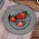 Elite Global Solutions 8 1/2" Round Melamine Salad Plate, Gray (D850T-G) thumbnail 6