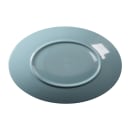Elite Global Solutions 12 1/2" x 8 1/2" Oval Melamine Salad Plate - Cameo Blue (D8512OVM-CB) thumbnail 4