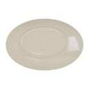 Elite Global Solutions 12 1/2" x 8 1/2" Oval Melamine Salad Plate - Vanilla (D8512OVM-V) thumbnail 3